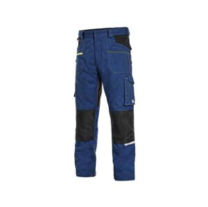 CXS STRETCH pánské Kalhoty pracovní do pasu středně modrá/černá 66
